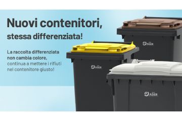 Cambio colore dei contenitori per la raccolta differenziata